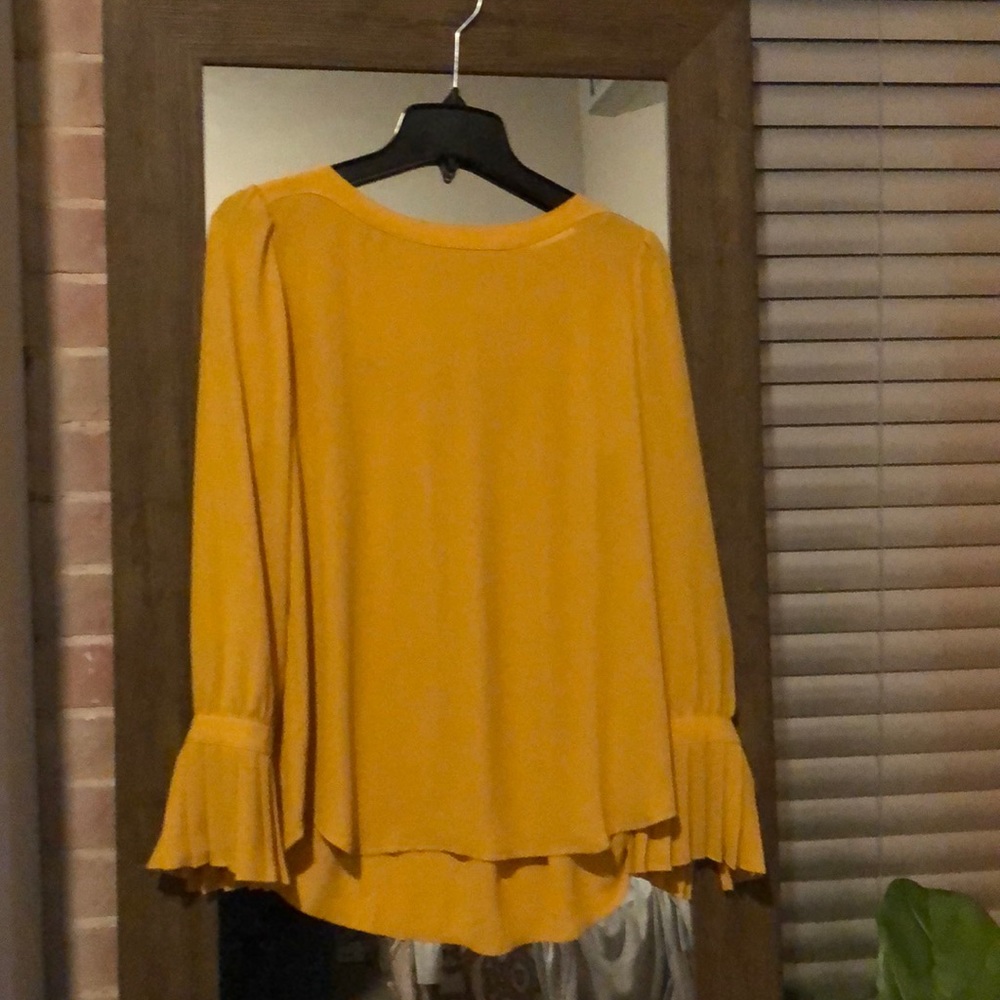 Loft blouse mustard yellow